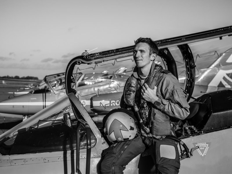 Breitling first introduced its aviator chronograph in 1936. It marked the beginning of our love story with aviation. With its black dial, striking luminescent numerals and rotating bezel, you'll glow both in the dark and in the sky.