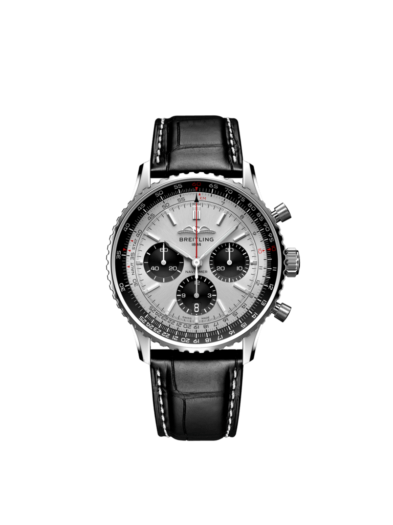 Navitimer B01 Chronograph 43 - Stainless steel - Cream